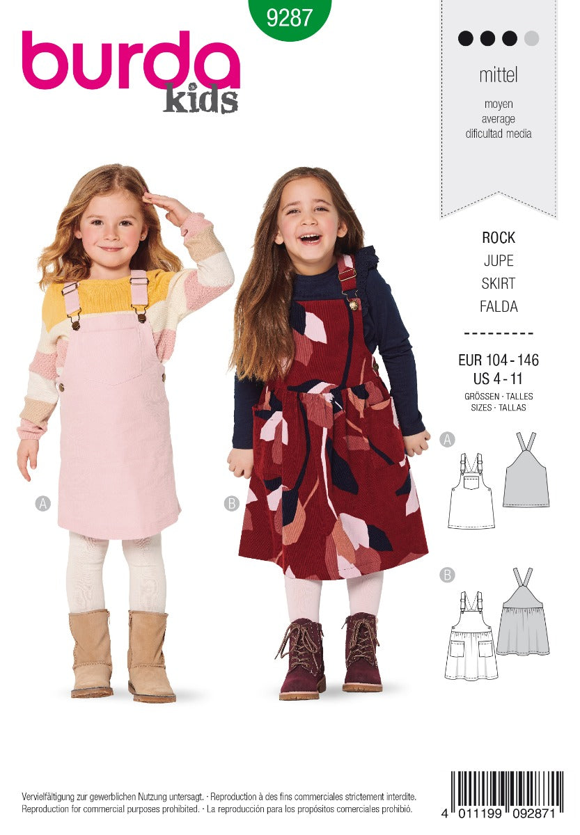 Patrón Burda 9287 Falda - Ribes y Casals