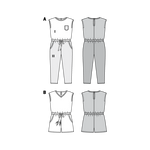 Patrón Burda 9345 Mono - Ribes y Casals