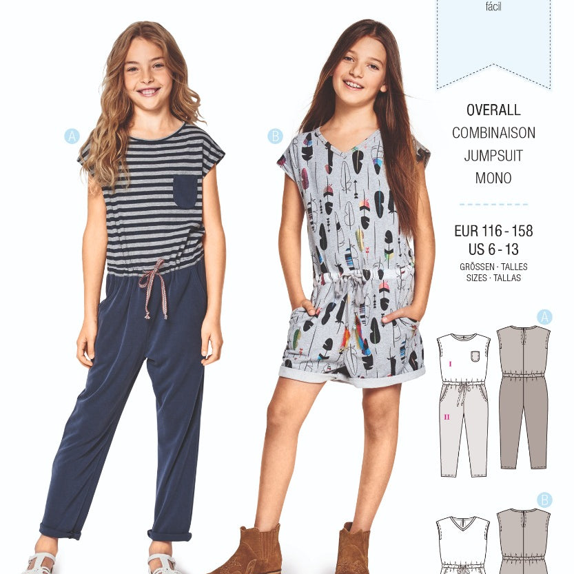 Patrón Burda 9345 Mono - Ribes y Casals