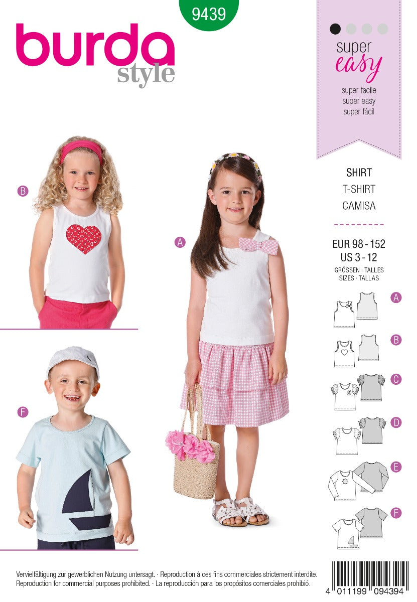 Patrón Burda 9439 Shirt - Ribes y Casals