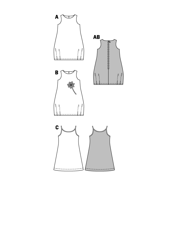 Patrón Burda 9544 Vestido - Ribes y Casals