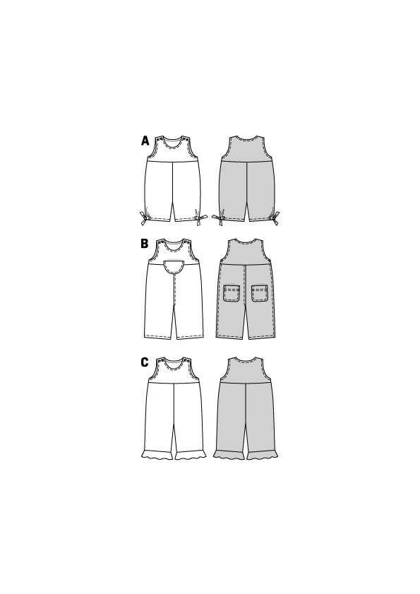 Patrón Burda 9652 Mono - Ribes y Casals