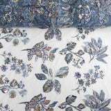 Pedrería Tul Azul Grisáceo Ramas - Ribes y Casals