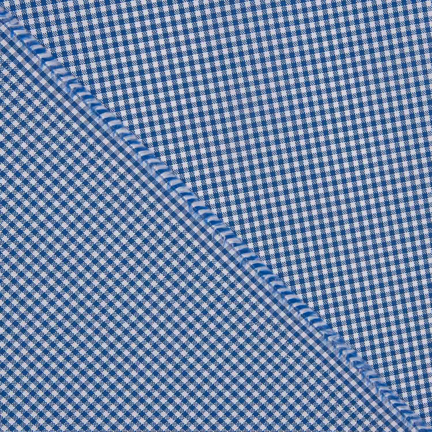 Camisería Algodón Vichy Azul-Blanco - Ribes y Casals