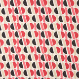 Viscosa Satinada Geométrico con Lurex Rosa y Negro - Ribes y Casals