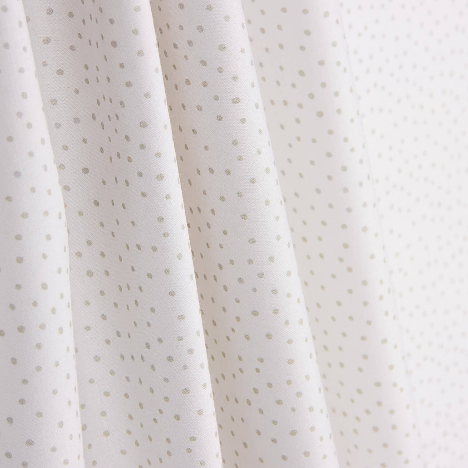 Percal Estampado Puntitos Verde Suave-Blanco - Ribes y Casals