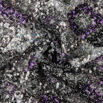 Blonda Fantasía Rombos Plata y Malva - Ribes y Casals
