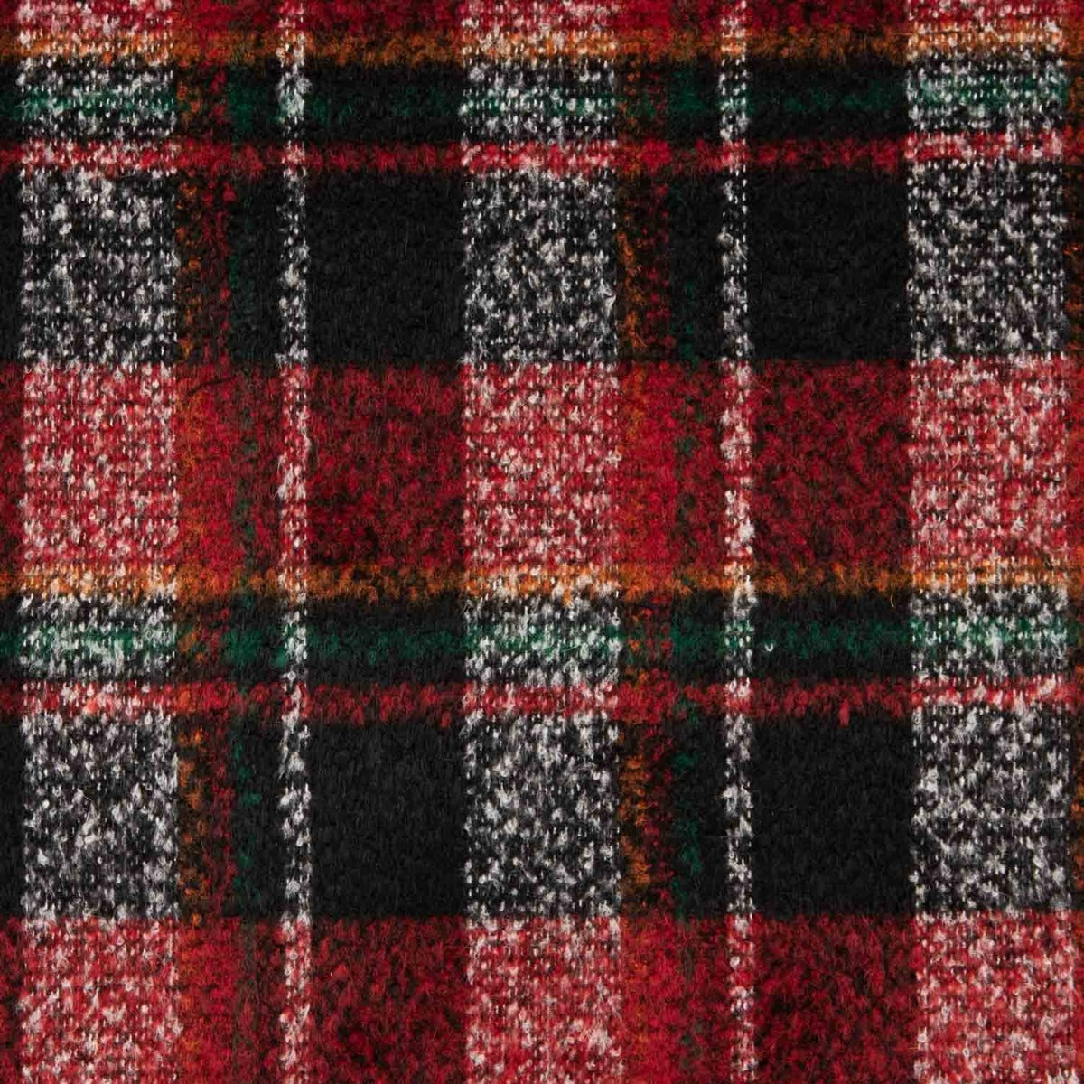 Tela Abrigo Checks Granate - Ribes y Casals