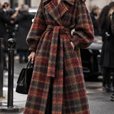 Tweed de Lana Glencoe Doble Faz Rojo y Turquesa - Ribes y Casals