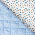 Acolchada Popelín Estrellas y Lunares Azul - Ribes y Casals