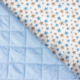Acolchada Popelín Estrellas y Lunares Azul - Ribes y Casals
