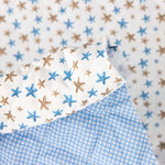 Acolchada Popelín Estrellas y Lunares Azul - Ribes y Casals