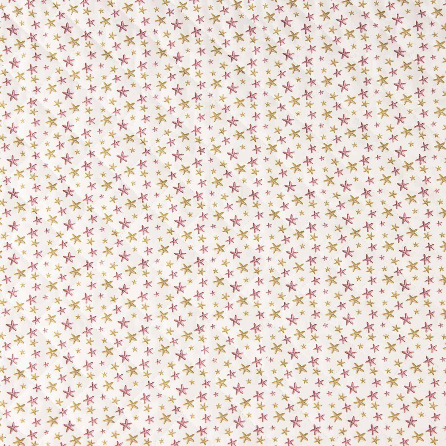 Acolchada Popelín Estrellas Rosas - Ribes y Casals