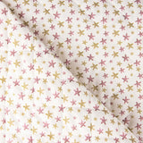 Acolchada Popelín Estrellas Rosas - Ribes y Casals