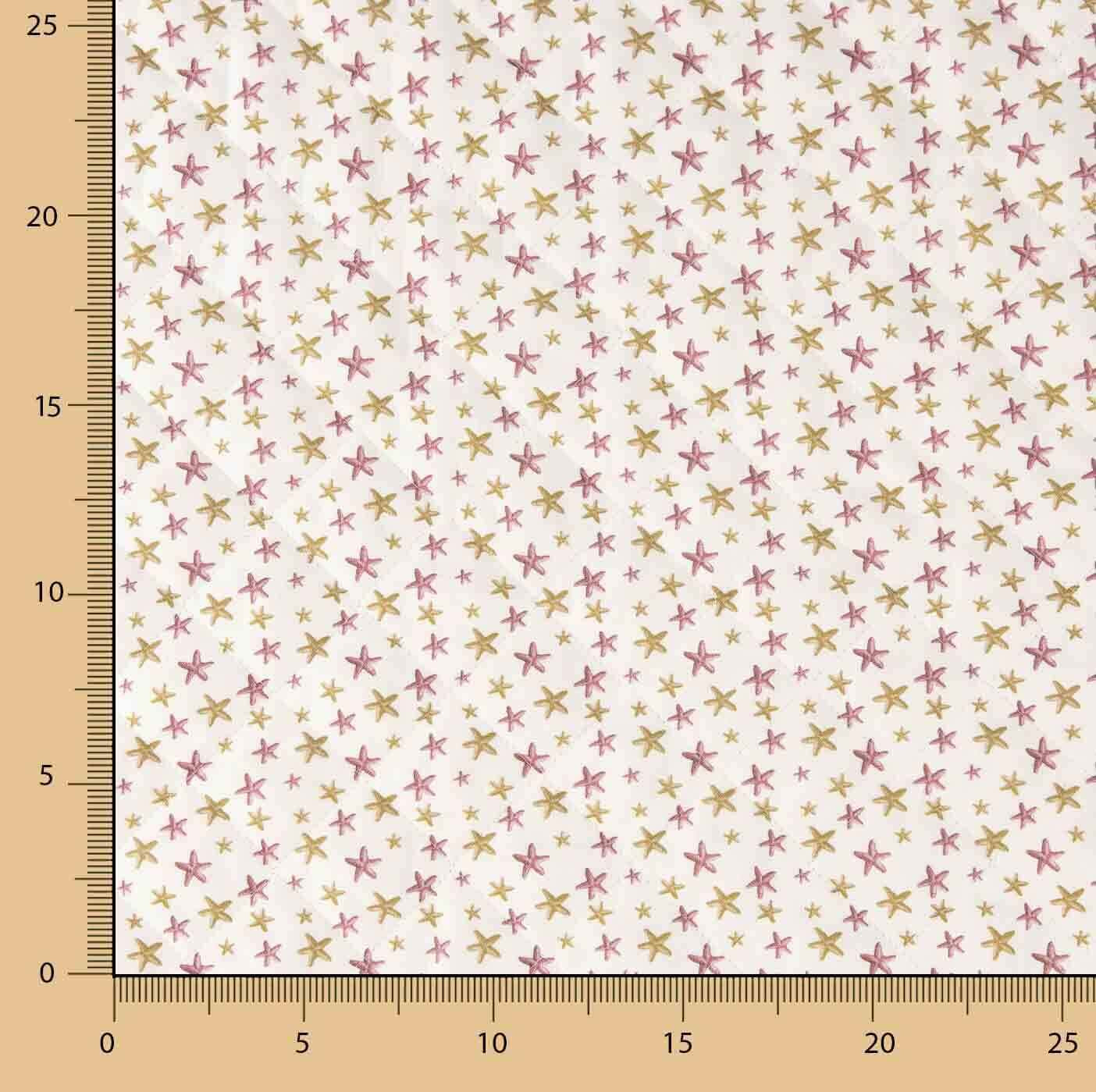 Acolchada Popelín Estrellas Rosas - Ribes y Casals