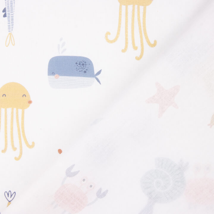Percal Estampado Animales Marinos - Ribes y Casals
