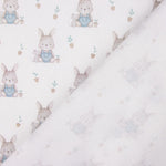 Percal Estampado Conejitos Azul - Ribes y Casals