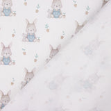 Percal Estampado Conejitos Azul - Ribes y Casals