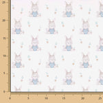 Percal Estampado Conejitos Azul - Ribes y Casals