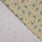 Percal Estampado Florecitas Azul y Rosa - Ribes y Casals