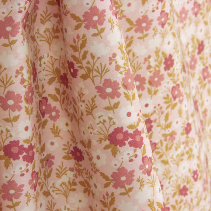 Percal Estampado Flores Silvestres Rosa - Ribes y Casals