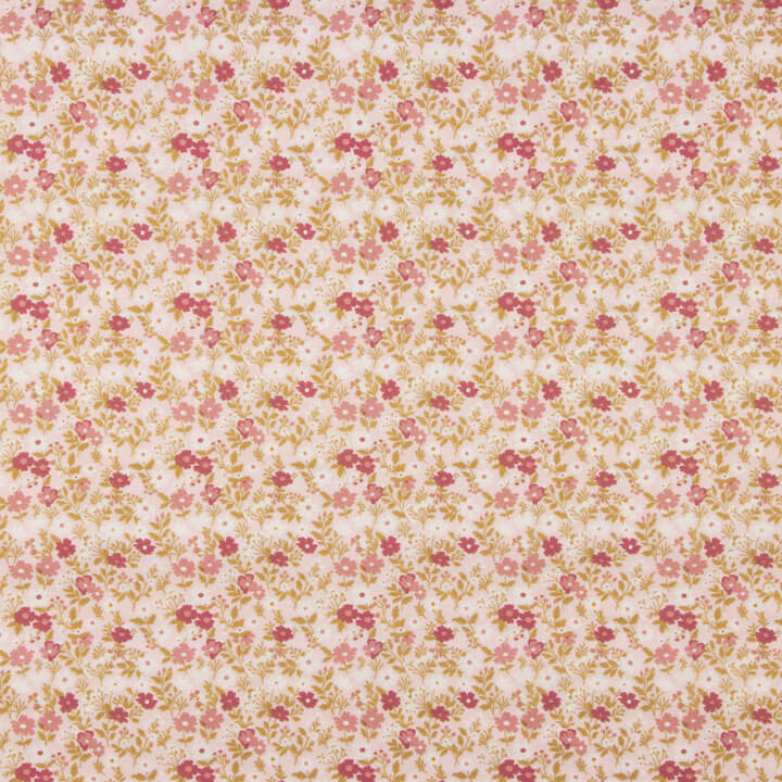 Percal Estampado Flores Silvestres Rosa - Ribes y Casals