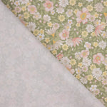 Percal Estampado Pradera Floral Verde - Ribes y Casals