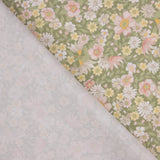 Percal Estampado Pradera Floral Verde - Ribes y Casals