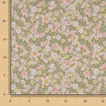 Percal Estampado Pradera Floral Verde - Ribes y Casals