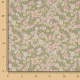 Percal Estampado Pradera Floral Verde - Ribes y Casals