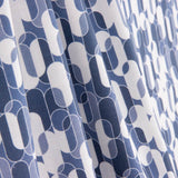 Percal Estampado Geométrico Retro Azul - Ribes y Casals