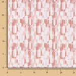 Percal Estampado Geométrico Retro Rosa - Ribes y Casals