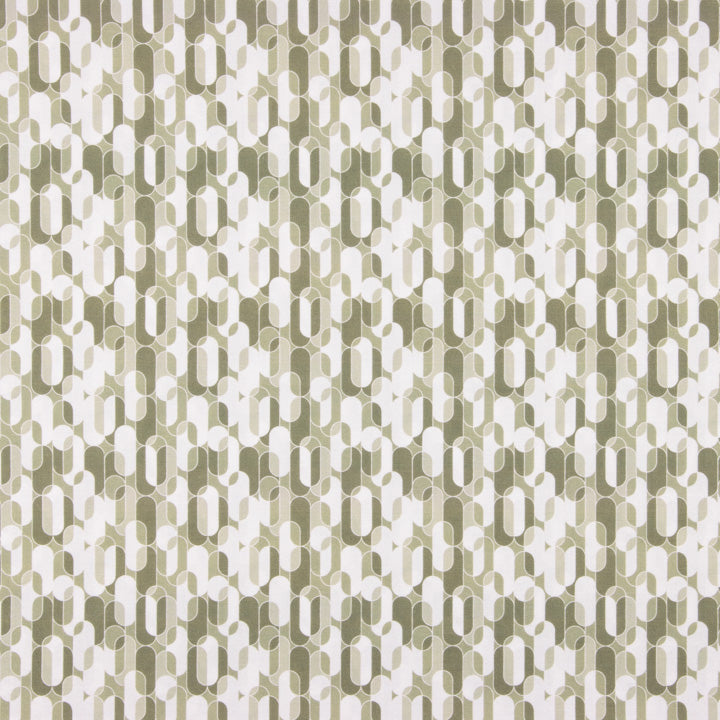 Percal Estampado Geométrico Retro Beige - Ribes y Casals