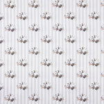 Percal Estampado Pandas Rayas Gris - Ribes y Casals