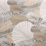 Mantel Resinado Hojas Geométricas Beige y Gris - Ribes y Casals