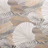Mantel Resinado Hojas Geométricas Beige y Gris - Ribes y Casals