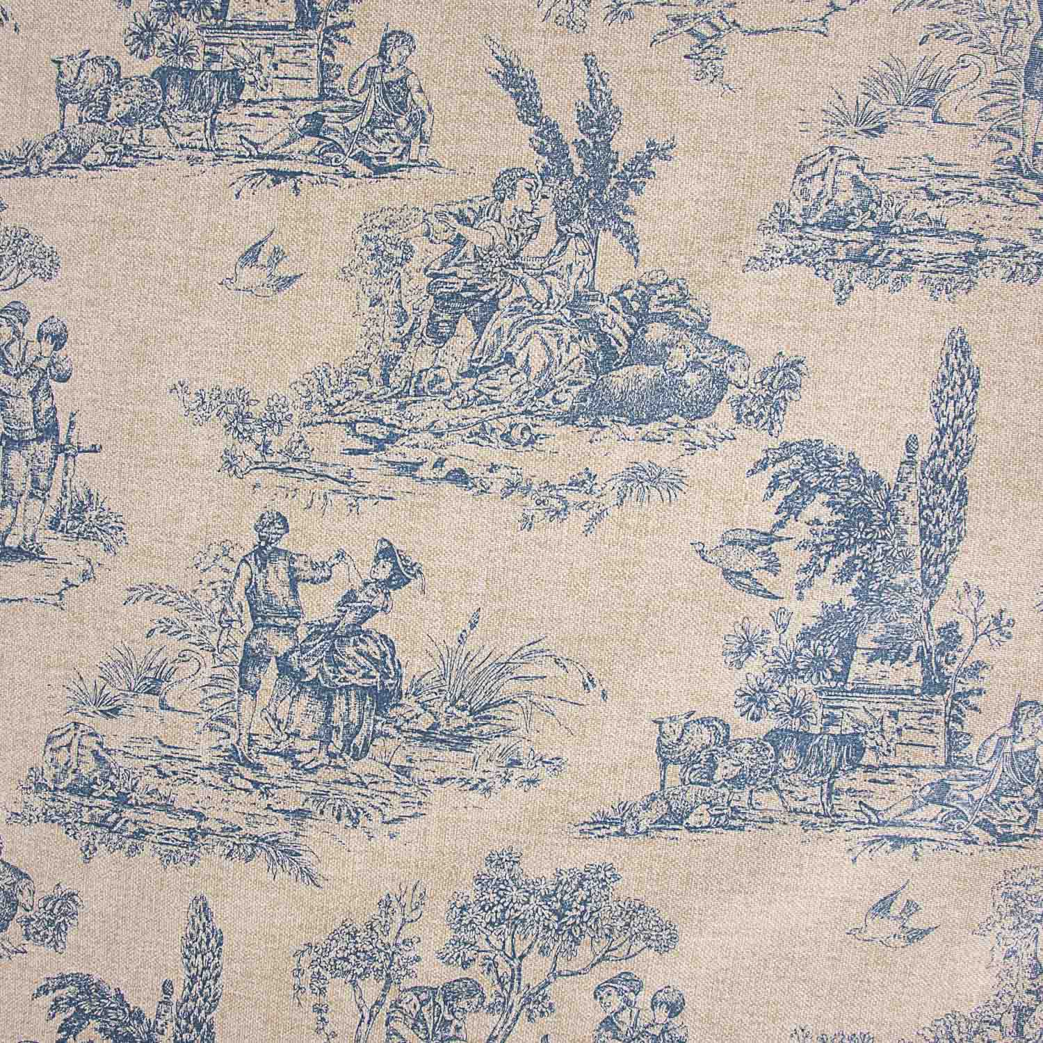Mantel Resinado Toile Nature Azul - Ribes y Casals