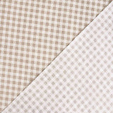 Mantel Anti Manchas Vichy Beige - Ribes y Casals