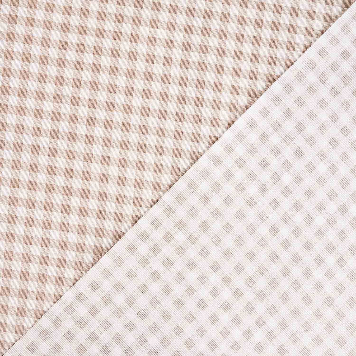 Mantel Anti Manchas Vichy Beige - Ribes y Casals