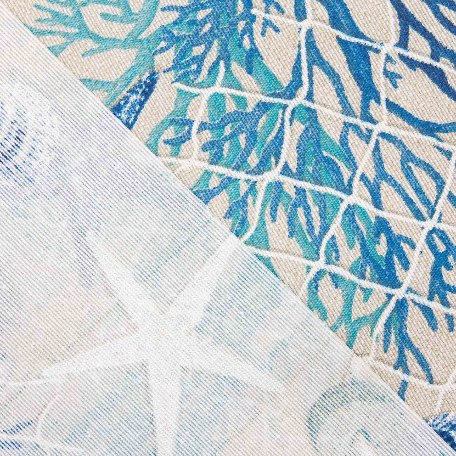 Mantel Resinada Marino Corales Azul - Ribes y Casals