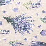 Mantel Resinada Lavanda Corazones - Ribes y Casals