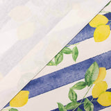 Resinada Antimanchas Limones Rayas Azules - Ribes y Casals
