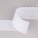 Tira de Batista Blanco y Rosa 50 mm - Ribes y Casals