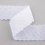 Tira de Batista Blanco y Azul 30 mm - Ribes y Casals