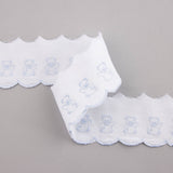 Tira de Piqué Blanco Azul 65 mm - Ribes y Casals