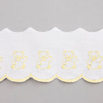 Tira de Piqué Blanco Amarillo 65 mm - Ribes y Casals