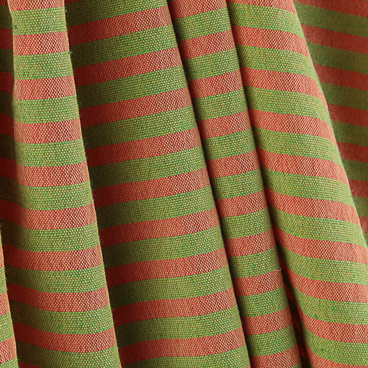 Bámbula Ligera Rayas Bicolor Coral y Verde - Ribes y Casals