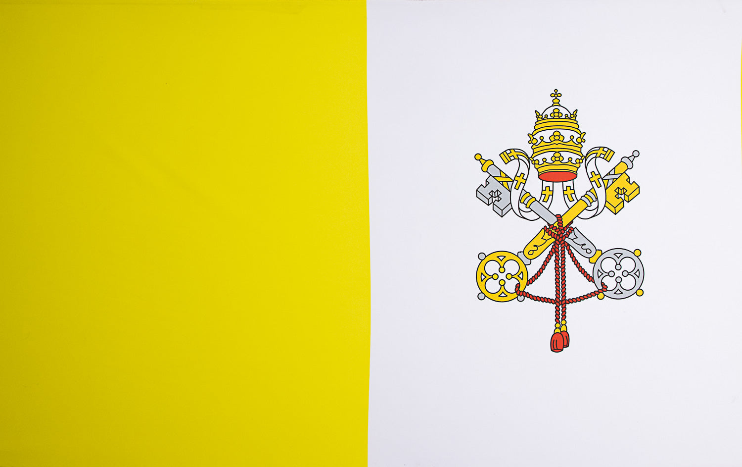 Panel Bandera Vaticano con Escudo - Ribes y Casals