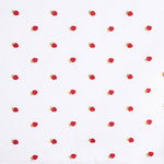 Batista Algodón Bordada Fresas Blanca - Ribes y Casals