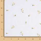 Batista Algodón Bordada Margaritas Blanca - Ribes y Casals